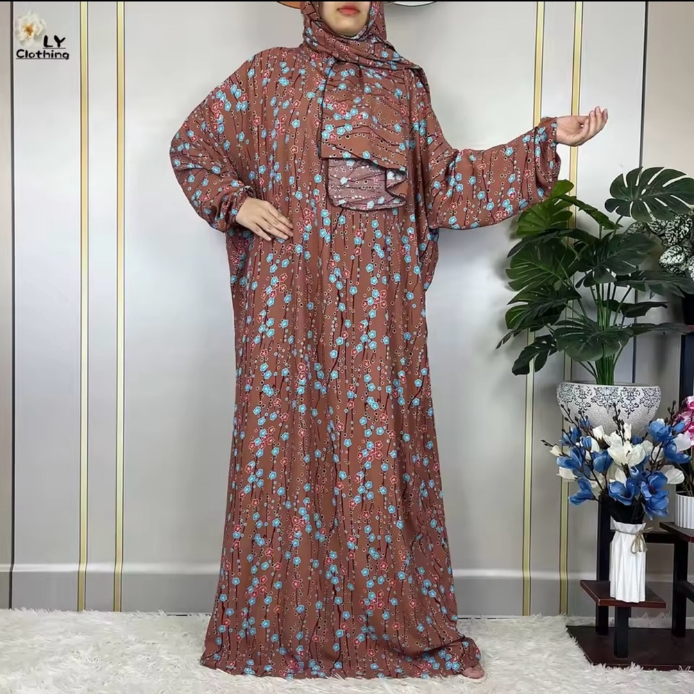 Women's Floral Brown Dress